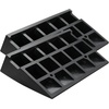 image:imageVEVOR Rubber Curb Ramp 2 Pack 43 Rise Height HeavyDuty 33069 lbs15 T Capacity Threshold Ramps Driveway Ramps with Stable Grid Structure for Cars Wheelchairs Bikes Motorcycles43 H
