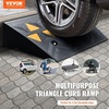 image:imageVEVOR Rubber Curb Ramp 2 Pack 43 Rise Height HeavyDuty 33069 lbs15 T Capacity Threshold Ramps Driveway Ramps with Stable Grid Structure for Cars Wheelchairs Bikes Motorcycles43 H