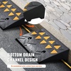 image:imageVEVOR Rubber Curb Ramp 2 Pack 43 Rise Height HeavyDuty 33069 lbs15 T Capacity Threshold Ramps Driveway Ramps with Stable Grid Structure for Cars Wheelchairs Bikes Motorcycles43 H
