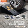 image:imageVEVOR Rubber Curb Ramp 2 Pack 43 Rise Height HeavyDuty 33069 lbs15 T Capacity Threshold Ramps Driveway Ramps with Stable Grid Structure for Cars Wheelchairs Bikes Motorcycles5 H
