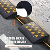 image:imageVEVOR Rubber Curb Ramp 2 Pack 43 Rise Height HeavyDuty 33069 lbs15 T Capacity Threshold Ramps Driveway Ramps with Stable Grid Structure for Cars Wheelchairs Bikes Motorcycles6 H