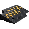 image:imageVEVOR Rubber Curb Ramp 2 Pack 43 Rise Height HeavyDuty 33069 lbs15 T Capacity Threshold Ramps Driveway Ramps with Stable Grid Structure for Cars Wheelchairs Bikes Motorcycles43 H