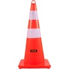 image:imageVEVOR Safety Cones 12 x 28 Traffic Cones PVC Orange Construction Cones 2 Reflective Collars Traffic Cones with Weighted Base and HandHeld Ring Used for Traffic Control Driveway Road Parking12
