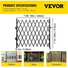 image:imageVEVOR Single Folding Security Gate 725 ft H x 78 ft W Folding Door Gate Steel Accordion Security Gate Flexible Expanding Security Gate 360 Rolling Barricade Gate Scissor GateDoor with Padlock87 H x 94 W