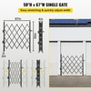 image:imageVEVOR Single Folding Security Gate 725 ft H x 78 ft W Folding Door Gate Steel Accordion Security Gate Flexible Expanding Security Gate 360 Rolling Barricade Gate Scissor GateDoor with Padlock5157 H x 66 W