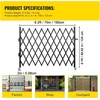 image:imageVEVOR Single Folding Security Gate 725 ft H x 78 ft W Folding Door Gate Steel Accordion Security Gate Flexible Expanding Security Gate 360 Rolling Barricade Gate Scissor GateDoor with Padlock5157 H x 75 W