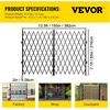 image:imageVEVOR Single Folding Security Gate 725 ft H x 78 ft W Folding Door Gate Steel Accordion Security Gate Flexible Expanding Security Gate 360 Rolling Barricade Gate Scissor GateDoor with Padlock87 H x 150 W