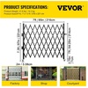 image:imageVEVOR Single Folding Security Gate 725 ft H x 78 ft W Folding Door Gate Steel Accordion Security Gate Flexible Expanding Security Gate 360 Rolling Barricade Gate Scissor GateDoor with Padlock87 H x 85 W
