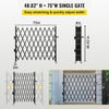 image:imageVEVOR Single Folding Security Gate 725 ft H x 78 ft W Folding Door Gate Steel Accordion Security Gate Flexible Expanding Security Gate 360 Rolling Barricade Gate Scissor GateDoor with Padlock5157 H x 75 W