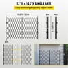 image:imageVEVOR Single Folding Security Gate 725 ft H x 78 ft W Folding Door Gate Steel Accordion Security Gate Flexible Expanding Security Gate 360 Rolling Barricade Gate Scissor GateDoor with Padlock6339 H x 122 W
