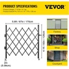 image:imageVEVOR Single Folding Security Gate 725 ft H x 78 ft W Folding Door Gate Steel Accordion Security Gate Flexible Expanding Security Gate 360 Rolling Barricade Gate Scissor GateDoor with Padlock5157 H x 66 W