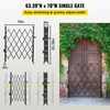image:imageVEVOR Single Folding Security Gate 725 ft H x 78 ft W Folding Door Gate Steel Accordion Security Gate Flexible Expanding Security Gate 360 Rolling Barricade Gate Scissor GateDoor with Padlock6339 H x 70 W