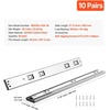 image:imageVEVOR Soft Close Drawer Slides 10 Pairs 22 Inch Heavy Duty Full Extension Side Mount Ball Bearing Drawer Glides Kitchen Cabinet Rails 100LB Load Capacity10 Pairs with Soft Close