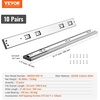 image:imageVEVOR Soft Close Drawer Slides 10 Pairs 22 Inch Heavy Duty Full Extension Side Mount Ball Bearing Drawer Glides Kitchen Cabinet Rails 100LB Load Capacity10 Pairs with Soft Close