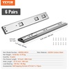 image:imageVEVOR Soft Close Drawer Slides 10 Pairs 22 Inch Heavy Duty Full Extension Side Mount Ball Bearing Drawer Glides Kitchen Cabinet Rails 100LB Load Capacity6 Pairs with Soft Close