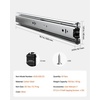 image:imageVEVOR Soft Close Drawer Slides 10 Pairs 22 Inch Heavy Duty Full Extension Side Mount Ball Bearing Drawer Glides Kitchen Cabinet Rails 100LB Load CapacityStandard