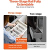 image:imageVEVOR Soft Close Drawer Slides 10 Pairs 22 Inch Heavy Duty Full Extension Side Mount Ball Bearing Drawer Glides Kitchen Cabinet Rails 100LB Load Capacity10 Pairs with Soft Close