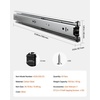 image:imageVEVOR Soft Close Drawer Slides 10 Pairs 22 Inch Heavy Duty Full Extension Side Mount Ball Bearing Drawer Glides Kitchen Cabinet Rails 100LB Load CapacityStandard
