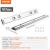 image:imageVEVOR Soft Close Drawer Slides 10 Pairs 22 Inch Heavy Duty Full Extension Side Mount Ball Bearing Drawer Glides Kitchen Cabinet Rails 100LB Load Capacity10 Pairs with Soft Close
