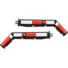 image:imageVEVOR Stainless Steel Angled Spring Loaded Mud Flap Hangers 212 Bolt Spacing Mudflap Hangers for Semi Trucks 1 Pair Heavy Duty Semi Truck Mud Flap Hanger Set with Reflective Strips Silver118