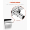 image:imageVEVOR Stainless Steel Quarter Fenders for Semi Trucks 24 x 24 Semi Truck Fenders with Tube Bracket and Mounting Hardware 1 Pair Right amp Left Quarter Fender Set Fit for Freightliner PeterbiltsilverStainless Steel