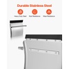 image:imageVEVOR Stainless Steel Quarter Fenders for Semi Trucks 24 x 24 Semi Truck Fenders with Tube Bracket and Mounting Hardware 1 Pair Right amp Left Quarter Fender Set Fit for Freightliner PeterbiltsilverStainless Steel