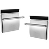 image:imageVEVOR Stainless Steel Quarter Fenders for Semi Trucks 24 x 24 Semi Truck Fenders with Tube Bracket and Mounting Hardware 1 Pair Right amp Left Quarter Fender Set Fit for Freightliner PeterbiltsilverStainless Steel