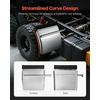 image:imageVEVOR Stainless Steel Quarter Fenders for Semi Trucks 24 x 24 Semi Truck Fenders with Tube Bracket and Mounting Hardware 1 Pair Right amp Left Quarter Fender Set Fit for Freightliner PeterbiltsilverStainless Steel