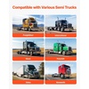 image:imageVEVOR Stainless Steel Quarter Fenders for Semi Trucks 24 x 24 Semi Truck Fenders with Tube Bracket and Mounting Hardware 1 Pair Right amp Left Quarter Fender Set Fit for Freightliner PeterbiltsilverStainless Steel