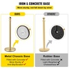 image:imageVEVOR Stanchions and Velvet Ropes 4Pcs Solid Base with Stainless Steel Post 5ft Red Velvet Ropes and Posts Crowd Control Barriers Gold Stanchions Red Carpet Runner Poles for Party SuppliesGold