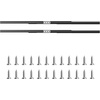 image:imageVEVOR Undermount Heavy Duty Drawer Slides 16 24 32 40 Inch 260 lb Load Capacity Full Extension Ball Bearing Under Stair Cabinet Rails Bottom Stair Cabinet Glides Track Runners16inch Black32 Inch