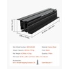 image:imageVEVOR Undermount Heavy Duty Drawer Slides 16 24 32 40 Inch 260 lb Load Capacity Full Extension Ball Bearing Under Stair Cabinet Rails Bottom Stair Cabinet Glides Track Runners16inch Black16 Inch