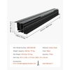 image:imageVEVOR Undermount Heavy Duty Drawer Slides 16 24 32 40 Inch 260 lb Load Capacity Full Extension Ball Bearing Under Stair Cabinet Rails Bottom Stair Cabinet Glides Track Runners16inch Black32 Inch