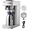 image:imageVEVOR 12 Cups Commercial Drip Coffee Maker Coffee Maker Machine with Thermal Carafe to Keep Warm or Cold Stainless Steel Pour Over Coffee Brewer for Restaurant Office Cafe