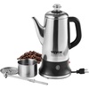 image:imageVEVOR 12Cup Electric Percolator Coffee Pot 304 Stainless Steel Body Coffee Percolator with Keep Warm Function amp HeatResistant Handle Classic Coffee Maker Quick Brew amp EasyPour Spout Silver
