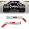 image:imageVEVOR Stainless Steel Angled Spring Loaded Mud Flap Hangers 212 Bolt Spacing Mudflap Hangers for Semi Trucks 1 Pair Heavy Duty Semi Truck Mud Flap Hanger Set with Reflective Strips Silver212