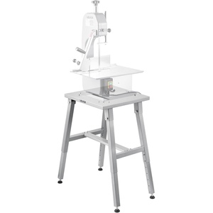 image:imageCommercial Electric Meat Bandsaw 1500W Stainless Steel Countertop Bone Sawing Machine Workbeach 193 x 15 01679 Inch Cutting Thickness Frozen Meat Cutter with 6 Blades for Rib Pork BeefBandsaw Stand