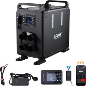 image:imageVEVOR 8KW Diesel Air Heater 12V24V All in One Bluetooth APP Control Remote Control and Display Screen CO Alarm Fast Heating Vertical Portable for Vehicles GarageBlack