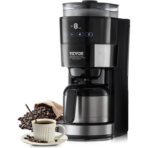 image:imageVEVOR Coffee Maker with Grinder 8 Cup Programmable Coffee Machine Grind and Brew Coffee Maker with 3 Brew Strength Control Reusable Filter Removable Water Tank for Home Office Restaurant8 CUPB