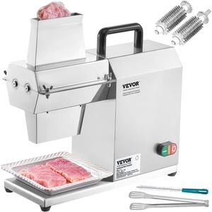 image:imageVEVOR Commercial Meat Tenderizer Heavy Duty Stainless Steel Kitchen Tool with Handle Meat Tong and Cleaning Brush 450W Electric Meat Tenderizer Machine for Beef Turkey Chicken Pork and Fish17 inch