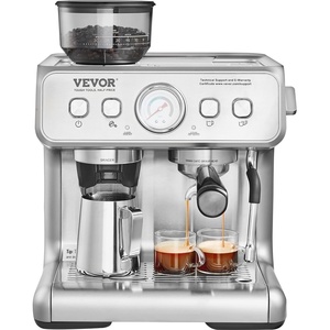 image:imageVEVOR Espresso Machine Builtin Grinder 15 Bar SemiAutomatic Espresso Coffee Maker with Milk Frother Steam Wand PID Control System for Cappuccino Latte Machiato