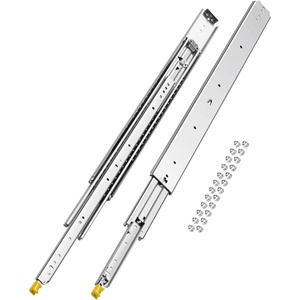 image:imageVEVOR Heavy Duty Drawer Slides 60 Inch 500 lb 1 Pair Full Extension Side Mount Ball Bearing Rails with Dual Lock for Industrial Cabinets Tool Chests and Workbenches36 Inch