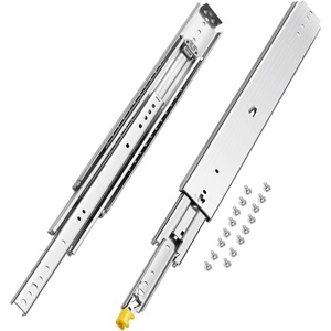 image:imageVEVOR Heavy Duty Drawer Slides 60 Inch 500 lb 1 Pair Full Extension Side Mount Ball Bearing Rails with Dual Lock for Industrial Cabinets Tool Chests and Workbenches24 Inch