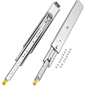 image:imageVEVOR Heavy Duty Drawer Slides 60 Inch 500 lb 1 Pair Full Extension Side Mount Ball Bearing Rails with Dual Lock for Industrial Cabinets Tool Chests and Workbenches22 Inch
