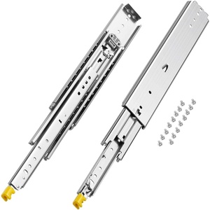 image:imageVEVOR Heavy Duty Drawer Slides 60 Inch 500 lb 1 Pair Full Extension Side Mount Ball Bearing Rails with Dual Lock for Industrial Cabinets Tool Chests and Workbenches18 Inch