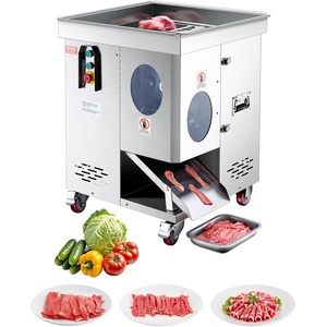 image:imageVEVOR Meat Cutter Machine 550W Meat Slicer 350 lbh Commercial Meat Cutting Machine Stainless Steel 35 mm Thickness Electric Food Cutting Slicer for Home Kitchen Restaurant Supermarket5mm1100W