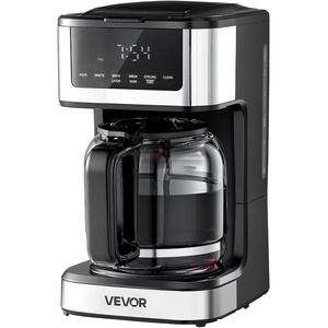 image:imageVEVOR Programmable Coffee Maker 12 Cup Programmable Drip Coffee Makers with Touch Screen 4Hour Keep Warm Coffee Makers Drips 2 Brew Strengths Drip Coffee Machine for Home 24Hour Programmable