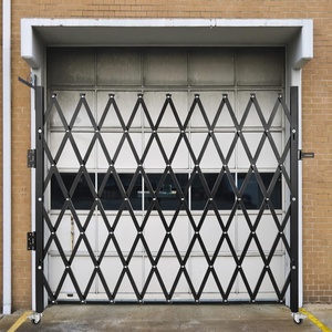 image:imageVEVOR Single Folding Security Gate 725 ft H x 78 ft W Folding Door Gate Steel Accordion Security Gate Flexible Expanding Security Gate 360 Rolling Barricade Gate Scissor GateDoor with Padlock87 H x 85 W