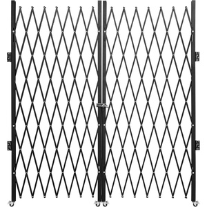 image:imageVEVOR Single Folding Security Gate 725 ft H x 78 ft W Folding Door Gate Steel Accordion Security Gate Flexible Expanding Security Gate 360 Rolling Barricade Gate Scissor GateDoor with Padlock87 H x 150 W