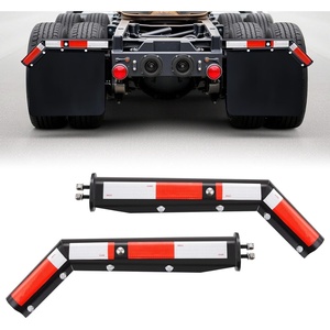 image:imageVEVOR Stainless Steel Angled Spring Loaded Mud Flap Hangers 212 Bolt Spacing Mudflap Hangers for Semi Trucks 1 Pair Heavy Duty Semi Truck Mud Flap Hanger Set with Reflective Strips Silver118